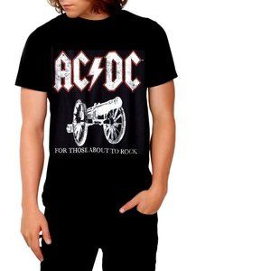 AC/DC For Those About To Rock Logo blues rock Official T-Shirt M NWT